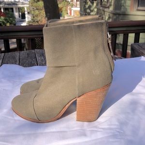 Rag and Bone Newbury bootie in Stonewall Green 6.5